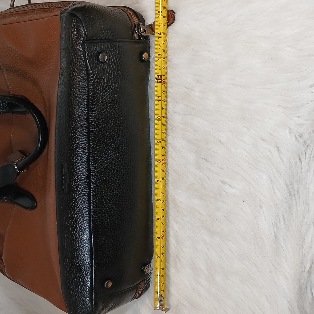 Coach Hamilton Brown Leather Double Zip  Men's Briefcase/ Shoulder Bag - Picture 15 of 16